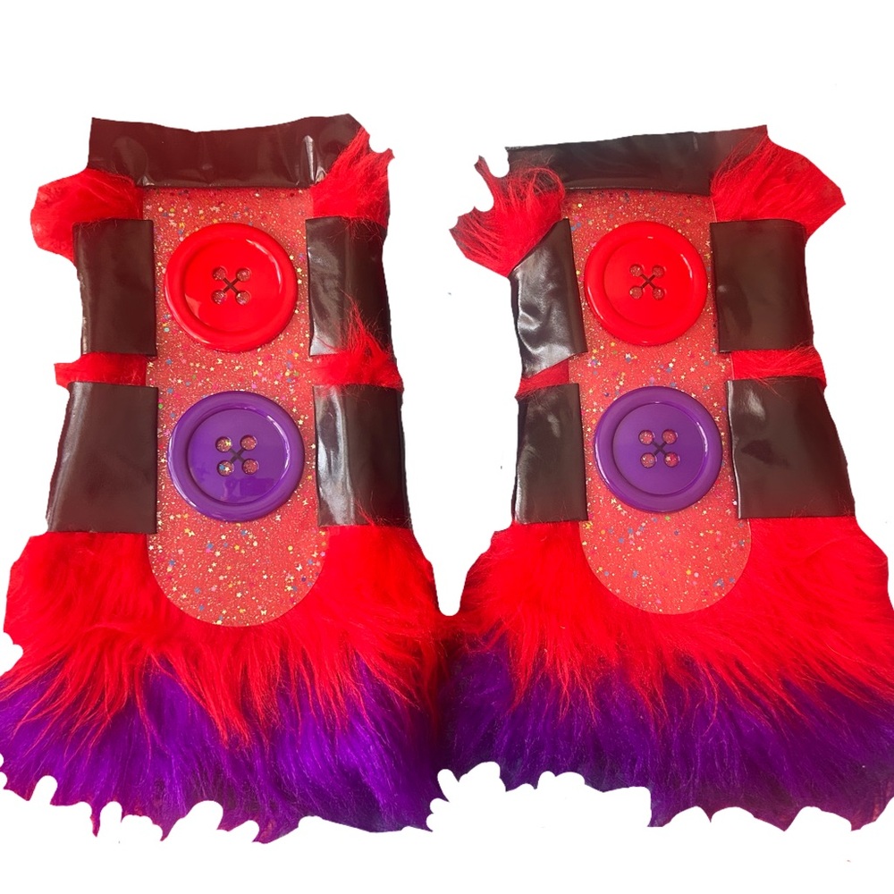 official kissmekillme branded legwarmers
